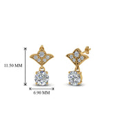art-deco-inspired-round-drop-earring-in-14K-yellow-gold-FDEAR8425-0.25CT-NL-YG
